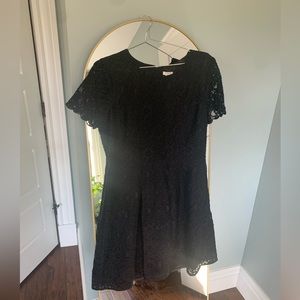 Jcrew black lace dress